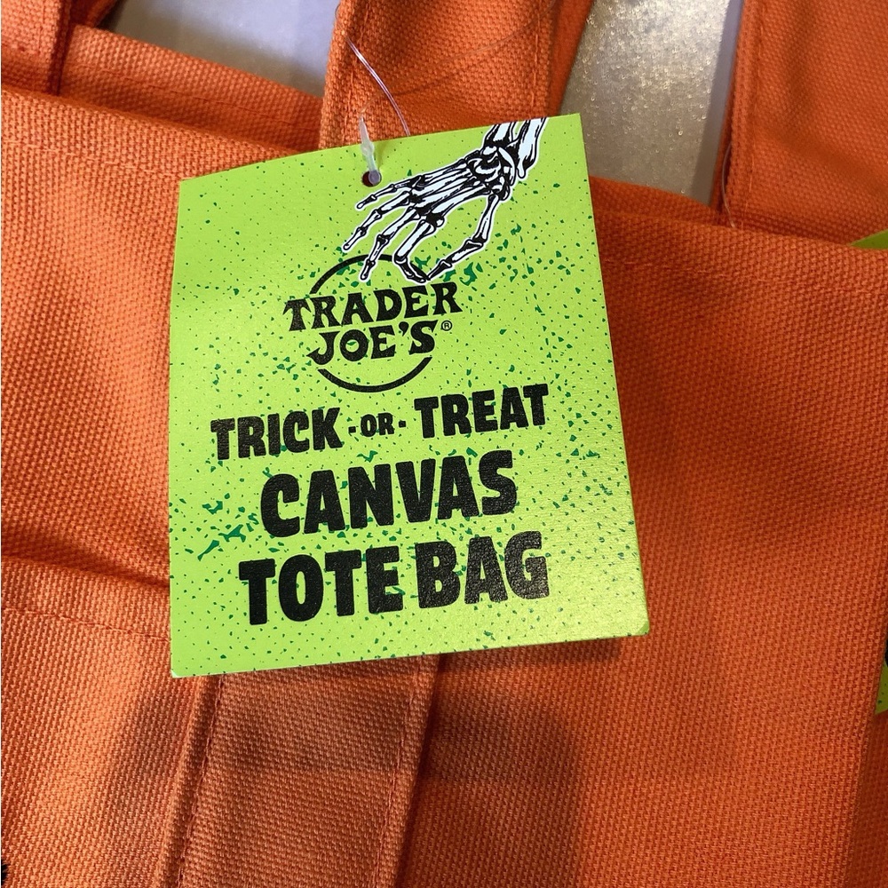 🌟Trader Joe's Trick or Treat Mini Canvas Tote Bag - Picture 2 of 6